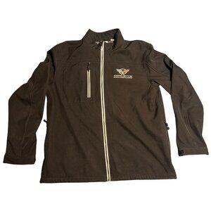 Nice Corvette National Corvette Museum Black Softshell Jacket Sz L By Clique